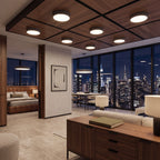 Lyra Nordic LED ceiling light in wood and acrylic