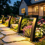 Viale solar path light, integrated LED with no wiring