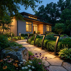 Viale solar path light, integrated LED with no wiring