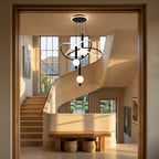 Scala pendant light hanging in a stairwell
